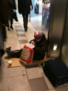 Sir, can you help me? I'm homeless