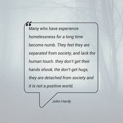 Homelessness: helping a homeless person on a non-monetary level?